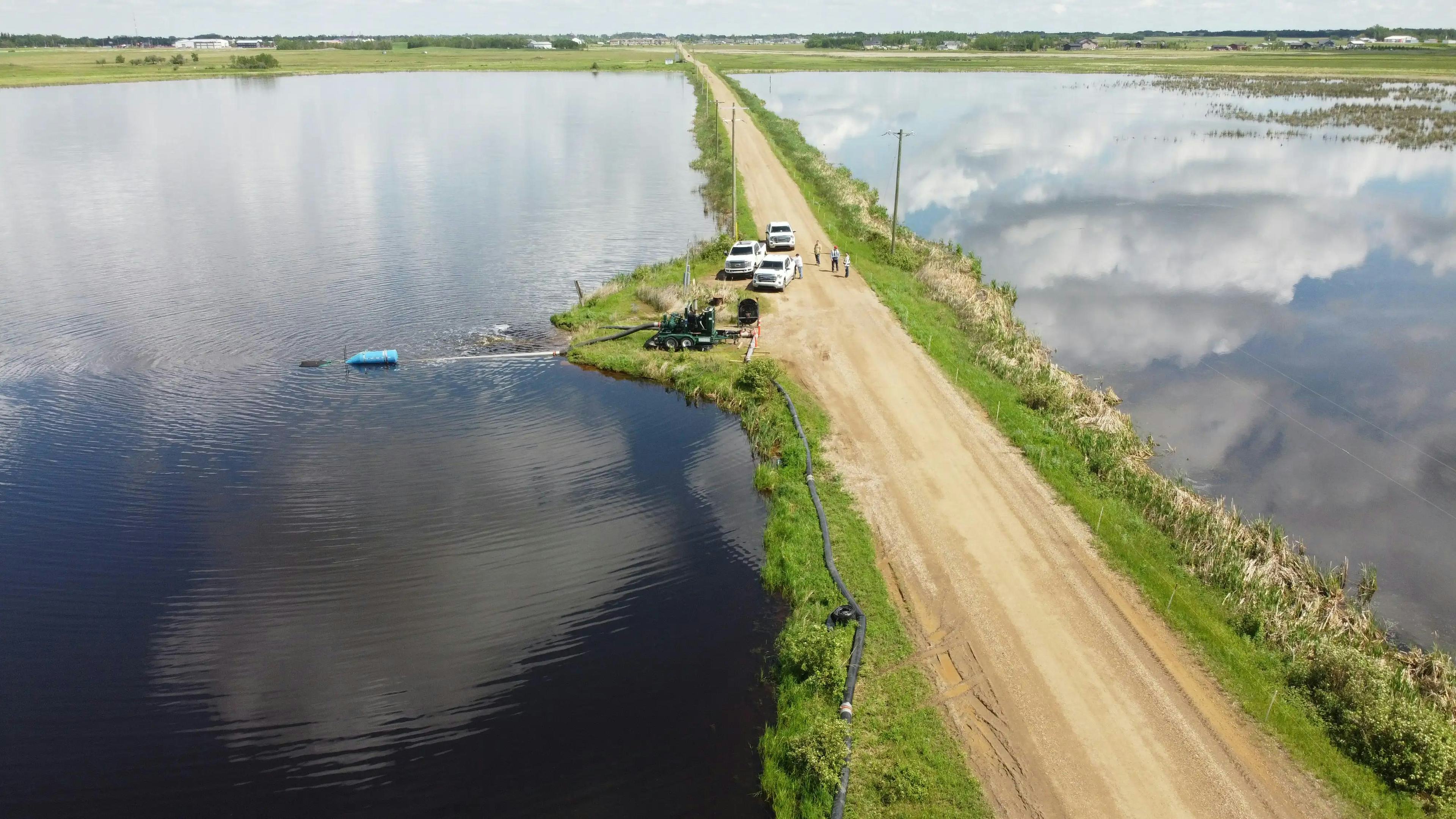 drone of a island road